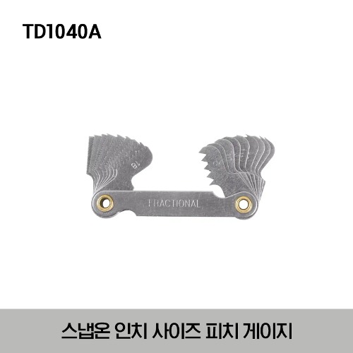 TD1040A SAE Thread Pitch Gauge 스냅온 인치 사이즈 피치 게이지