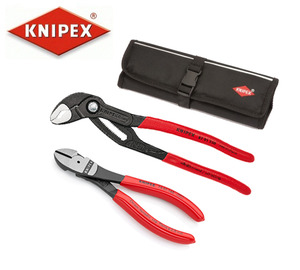 KNIPEX 87 01 250 &amp; KNIPEX 74 01 160 Plier Set with pouch 크니펙스(크니픽스) 플라이어 세트 (파우치 포함)