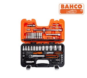 BAHCO S560 Socket set 56 pcs 1/4&quot; - 1/2&quot; 바코 1/4,1/2 인치 소켓렌치 세트 자동차정비(56 pcs)