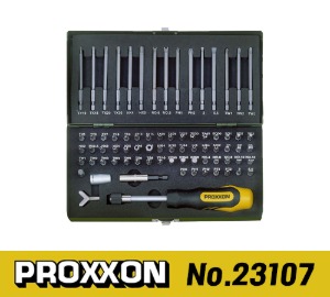 PROXXON No.23107 Super Safety and Special Bit Set (75 pcs) 프록슨 1/4&quot; 슈퍼 세이프티 및 특수 비트 드라이버 세트 (75 pcs)