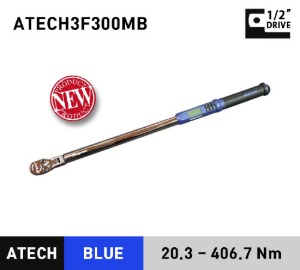 ATECH3F300MB 1/2&quot; Drive TechAngle® Electronic Torque Wrench, Blue (15-300 ft-lb) (20.3-406.7 Nm) 스냅온 1/2&quot; 드라이브 디지털 앵글 토크렌치 토르크렌치 블루