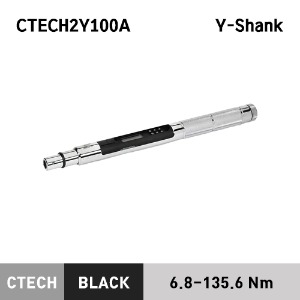 CTECH2Y100A Interchangable Head Y-Shank ControlTech® Industrial Torque Wrench (5–100 ft-lb) (6.8-135.6 Nm) 스냅온 산업용 헤드교환식 디지털 토크렌치 토르크렌치 (Y-Shank)
