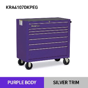KRA4107DKPEG 40&quot; Seven-Drawer Single Bank Heritage Series Roll Cab (Purple) 스냅온 헤리티지 시리즈 40인치 7서랍 툴박스 (퍼플)