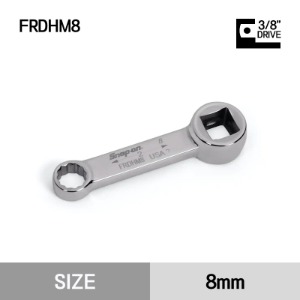 FRDHM8 3/8&quot; Drive 12-Point Metric 8 mm Standard Torque Adaptor 스냅온 3/8&quot;드라이브 12각 미리사이즈 스텐다드 토크 어댑터 (8mm)