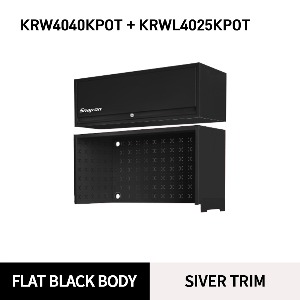 KRW4040KPOT 40&quot; Riser (Flat Black) + KRWL4025KPOT 40&quot; OverHead (Flat Blac)  스냅온 헤리지티시리즈 40인치 라이저 + 오버헤드 세트 (무광블랙)
