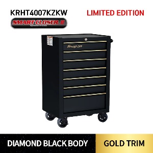 KRHT4007KZKW 26&quot; Seven-Drawer Single Bank Heritage Series Roll Cab  Limited Edition(DIAMOND BLACK / GOLD) 스냅온 헤리티지 시리즈 리미티드 에디션 26&quot; 싱글 뱅크 7도어 툴박스 (다이아몬드블랙/골드)