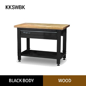 KKSWBK Wood Top Work Bench (Black Body / Wood) 스냅온 우드 탑 워크벤치 (블랙바디/우드)