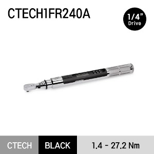 CTECH1FR240A 1/4&quot; Drive Flex-Head ControlTech® Industrial Torque Wrench (1–20 ft-lb) 1/4&quot; 드라이브 고정 헤드 ControlTech® 산업용 토크 렌치(1-20ft-lb) (1.35N.m - 27,1N.m)