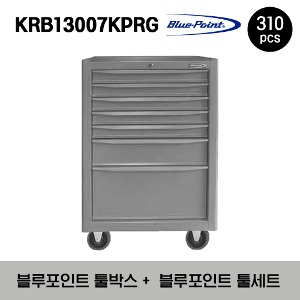 KRB13007KPRG Roll Cab, 7 Drawers, Grey (Blue-Point®) 코리아서커스 기획상품 블루포인트 프로모션 툴세트 (310 pcs)