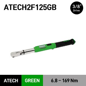 ATECH2F125GB 3/8&quot; Drive TechAngle® Flex-Head Torque Wrench, Green (5-125 ft-lb) (6.8-169 Nm) 스냅온 3/8&quot; 드라이브 신형 디지털 앵글 토크렌치 토르크렌치 그린