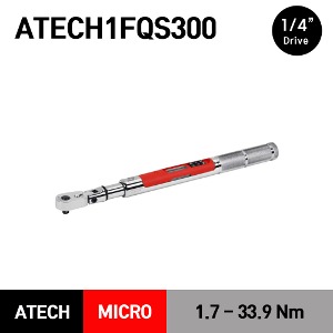ATECH1FQS300 1/4&quot; Drive Flex-Head Quick-Release TechAngle® Micro Torque Wrench (15–300 in-lb)(1.7-33.9Nm) 스냅온 1/4”드라이브 퀵 릴리스 플렉스 헤드 마이크로(미니) 디지털 토크렌치