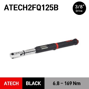 ATECH2FQ125B  3/8&quot; Drive TechAngle® Quick-Release Flex-Head Torque Wrench (5-125 ft-lb)(6.8-169 Nm) 스냅온 3/8&quot; 퀵 릴리스 플렉스 헤드 디지털토크렌치 토르크렌치