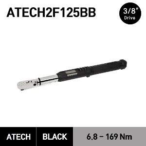 ATECH2F125BB 3/8&quot; Drive TechAngle® Flex-Head Torque Wrench, Black (5-125 ft-lb) (6.8-169 Nm) 스냅온 3/8&quot; 드라이브 디지털 앵글 토크렌치 토르크렌치 올 블랙