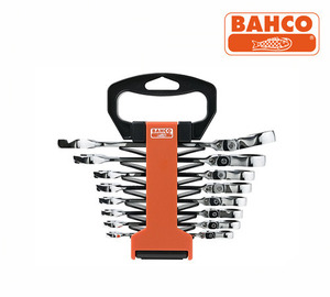 BAHCO 41RM/SH8 Set of ratchet combination wrenches, metric (8pcs) 바코 플렉시블 라쳇 콤비네이션 렌치 세트