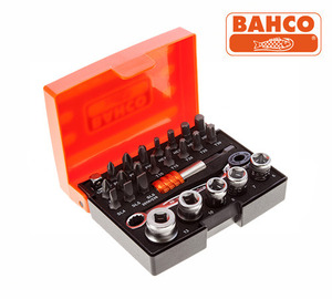 BAHCO 2058/S26 Small Ratcheting Wrench Set (26pcs) 바코 1/4인치 드라이브 미니 소켓 렌치 세트