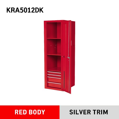 KRA5012DK 16&quot; Four-Drawer Heritage Series Locker (Red) 스냅온 헤리티지 시리즈 16인치 4서랍 사이드 라커 (레드) / 대응모델 : KRA4107, KRA4800, KRA4813, KRA4109, KRA3107, KRA3800, KRA5213, KRA5319