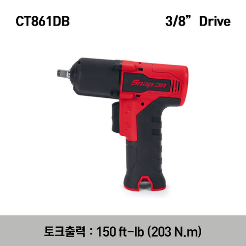 CT861DB 14.4 V 3/8&quot; Drive MicroLithium Cordless Impact Wrench (Tool Only) (Red) 스냅온 14.4 V 3/8&quot; 드라이브 마이크로리튬 무선 임팩 렌치 (베어툴) (레드)