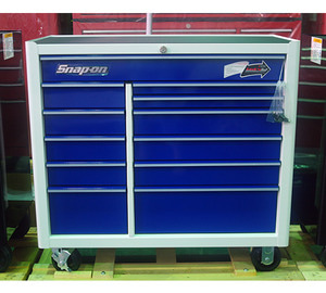 [주문후 생산제품]KRA2212KUPYF Heritage Series 40&quot; Roll Cabinets (White/Blue) 스냅온 헤리티지 시리즈 40인치 툴박스 (화이트/블루)