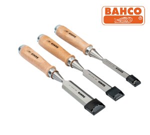 BAHCO 425-081 3pcs wooden-handle chisel set 바코 우드핸들 끌 세트 3종