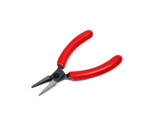 P93050A 5&quot; Flat Nose Pliers, Red 스냅온 5인치 플랫 노우즈 플라이어