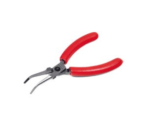 P91355A 5-1/2&quot; (140 mm) 45° Bent Needle Nose Pliers (Red) 스냅온 45° 벤트 니들 노우즈 플라이어