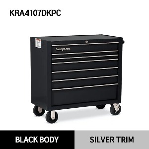 KRA4107DKPC 40&quot; 7 Drawer Single Bank Roll Cab (Black) 스냅온 헤리티지 시리즈 40인치 7서랍 툴박스 (블랙)